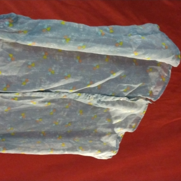 Mossimo sheer sleeveless top grey blue used in great condition size XL - Picture 14 of 16